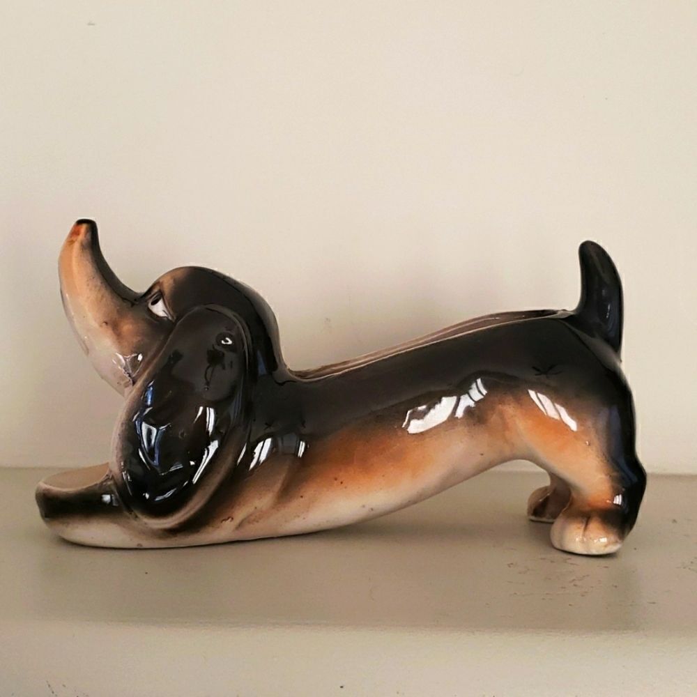 Vintage Dachshund Coin or Jewelry Valet Vintage